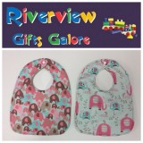 Reversible Bib - Elephants Reversible Bib - Elephants